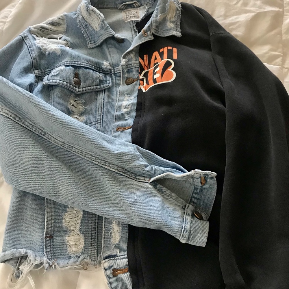 Lf furst of a kind Cincinnati jean jacket